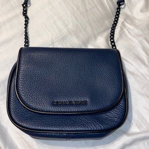 Michael Kors Navy Crossbody Saddlebag